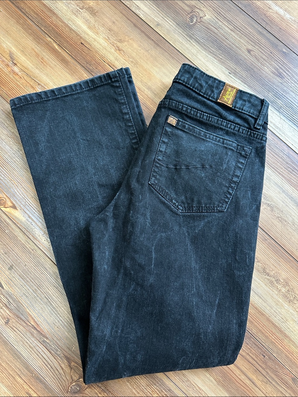 Aura Straight Leg Black Denim Jeans